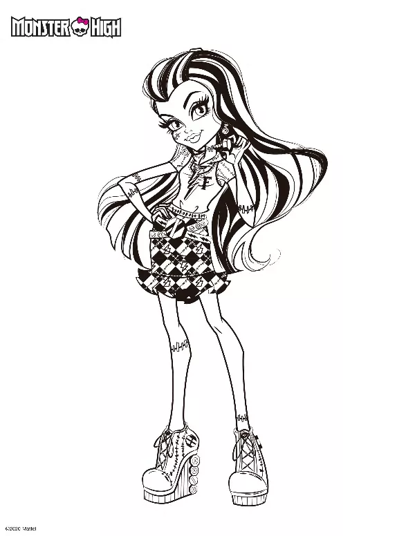 Monster High Colouring Sheet 2